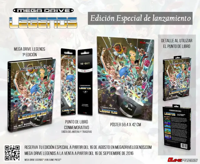 La edición especial incluye un póster con el arte de la portada y un separador que imita la entrañable lengüeta de los cartuchos de MD.