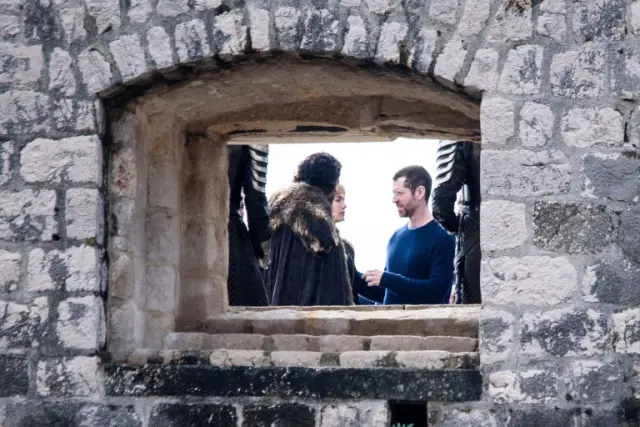 Jon Nieve y Cersei Lannister en el rodaje de la 8 temporada de Juego de tronos