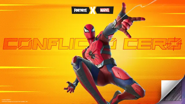 Spider-Man Cero, el alucinante atuendo que consigues con el cómic Marvel X Fortnite Conflicto Cero nº1.