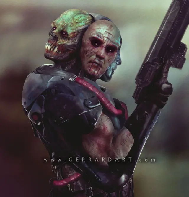 Concept art Man E-Faces