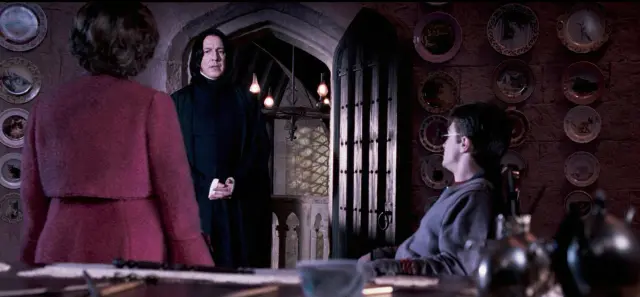 Hasta que Snape no aparece, la película no se pone realmente interesante