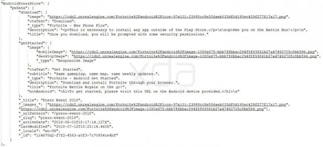 Código fuente de la web de Fortnite