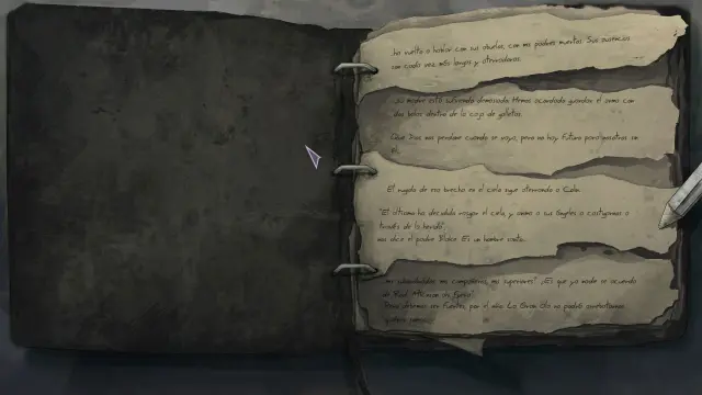 Diario de bitácora en el que escribimos nuestras ideas, nos vendrá bien para conocer mejor a los personajes