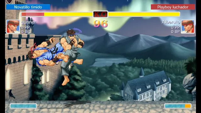 En Ultra Street Fighter II da igual que combatas contra gente de tu misma zona o de otros continentes: las ralentizaciones son abudantes, independientemente de contra quien juegues.