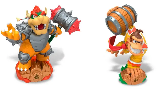 Skylanders y Amiibo a la vez. Así son Bowser y Donkey Kong de Skylanders Supercharger