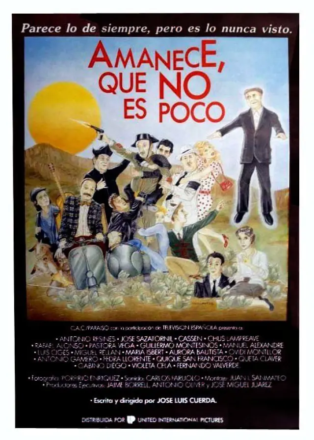 Cartel de Amanece que no es poco