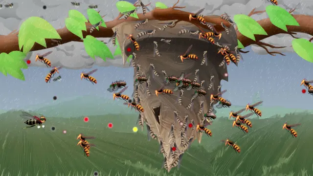 Aquí no hay naves especiales, pero sí insectos de gatillo flojo.