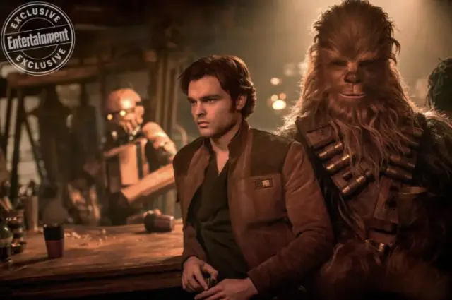 Han Solo y Chewbacca en Han Solo: Una historia de Star Wars