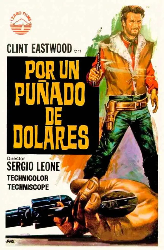 Cartel de Por un puñado de dólares