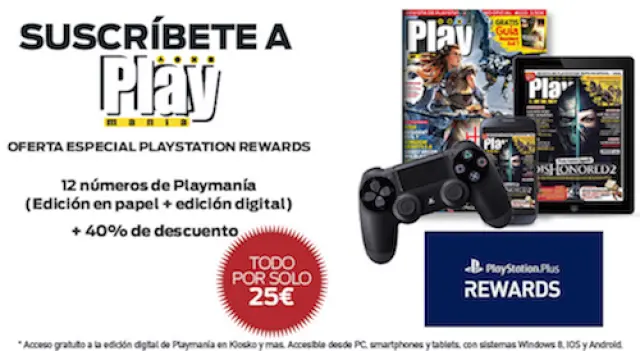 Suscripción a Playmanía por 25 euros
