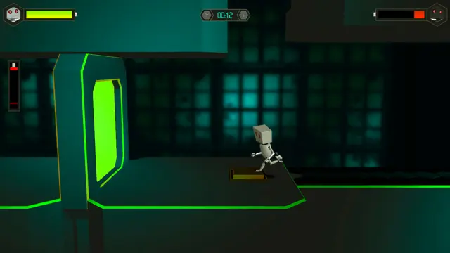 Twin Robots se puede jugar en solitario o con otro jugador de forma cooperativa local a pantalla partida.
