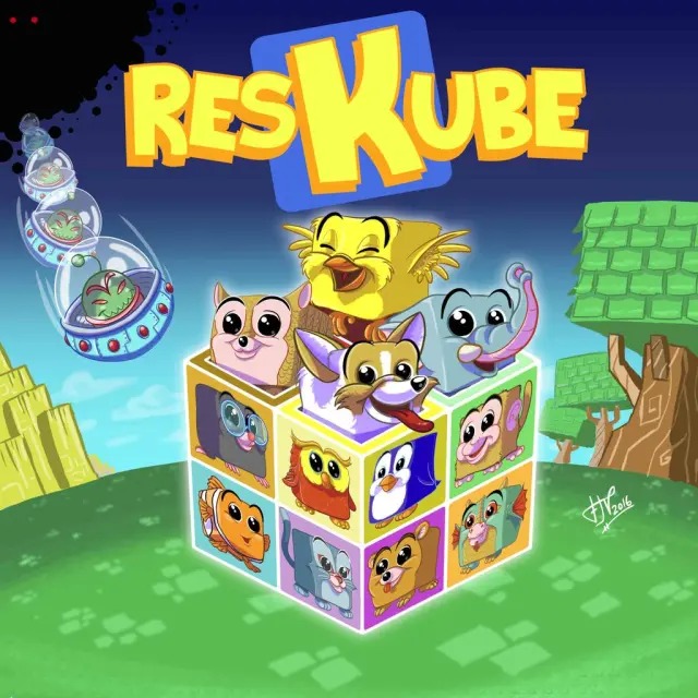 La portada de Reskube es obra de uno de los artistas de Retroworks