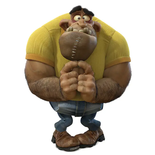 Un modelado tan notable como este, perteneciente a la última película de Mortadelo y Filemón, no es nada sin un buen animador detrás.