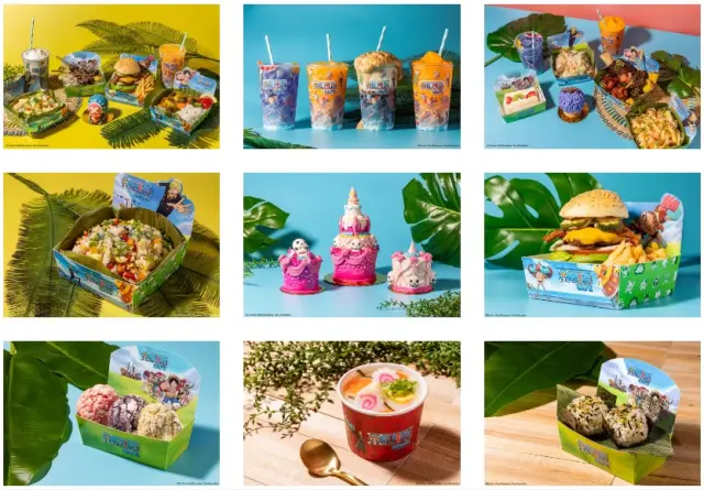Algunos platos del One Piece Café