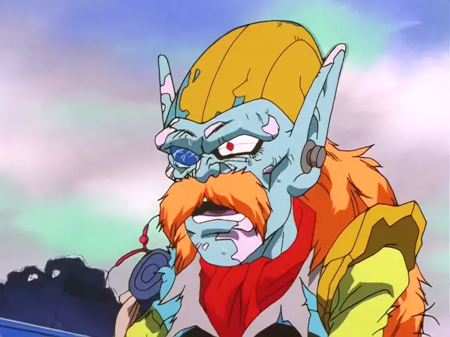 Baby lucha contra los saiyans en el episodio 22 de Dragon Ball GT