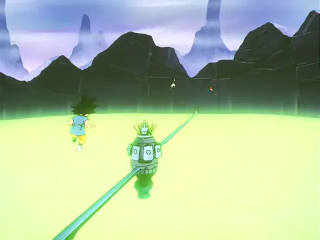 Baby asesina al Dr. Mu en el episodio 22 de Dragon Ball GT