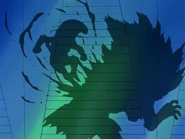 Baby asesina al Dr. Mu en el episodio 22 de Dragon Ball GT