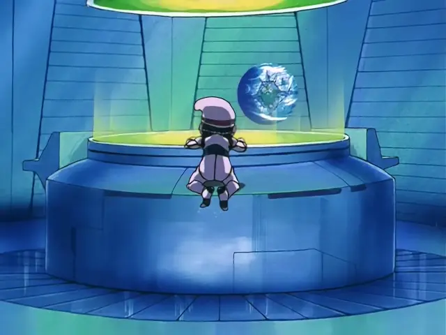 Baby asesina al Dr. Mu en el episodio 22 de Dragon Ball GT