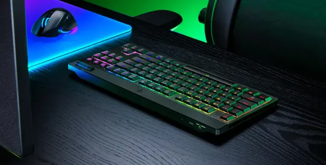 Razer BlackWidow V4 Low Profile Tenkeyless HyperSpeed Wireles