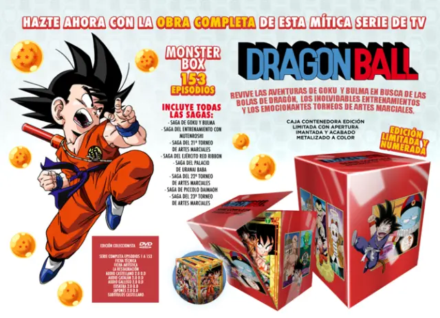 Monster Box de Dragon Ball en DVD