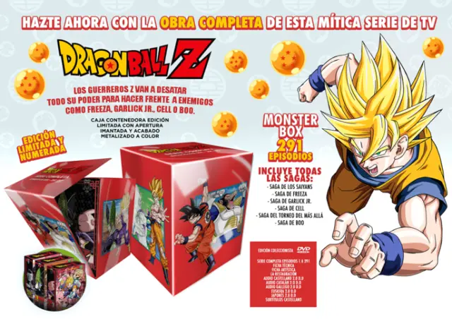 Monster Box de Dragon Ball Z en DVD