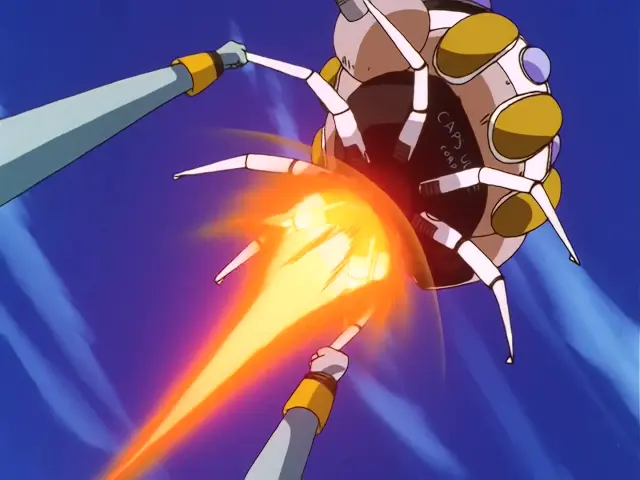 Goku, Trunks y Pan matan a Rilld con un triple Kame Hame Ha
