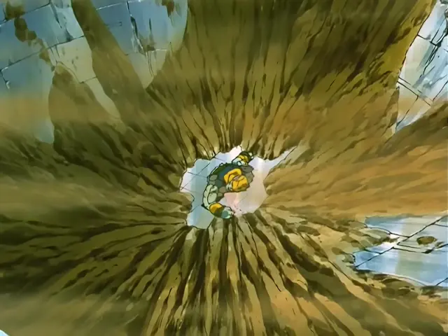 Goku, Trunks y Pan matan a Rilld con un triple Kame Hame Ha