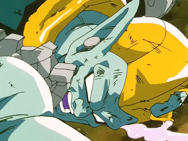 Goku, Trunks y Pan matan a Rilld con un triple Kame Hame Ha