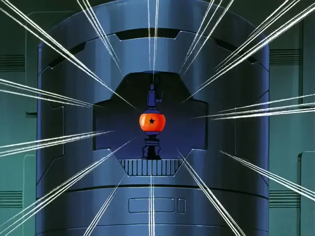 Goku, Pan y Trunks salvan a un misterioso niño en mitad del espacio en el episodio 23 de Dragon Ball GT