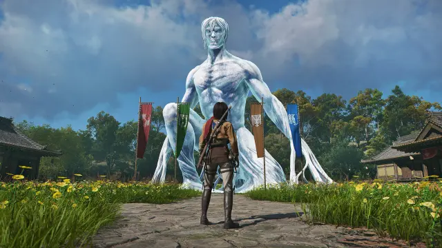 Assassins Creed Shadows - Ataque a los titanes