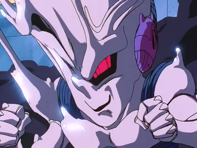 Baby posee a Trunks en el episodio 24 de Dragon Ball GT
