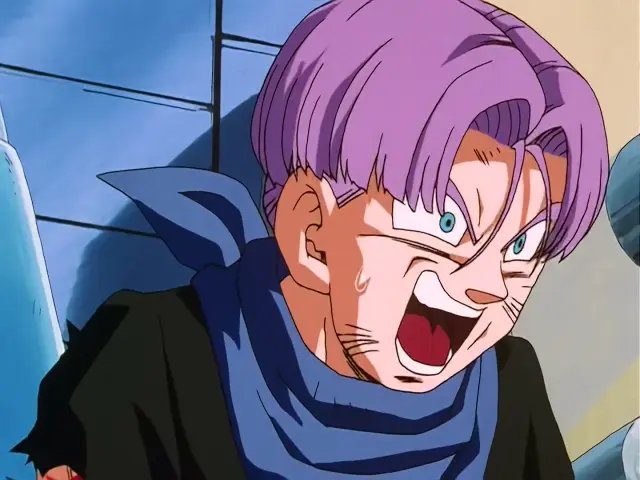 Baby posee a Trunks en el episodio 24 de Dragon Ball GT