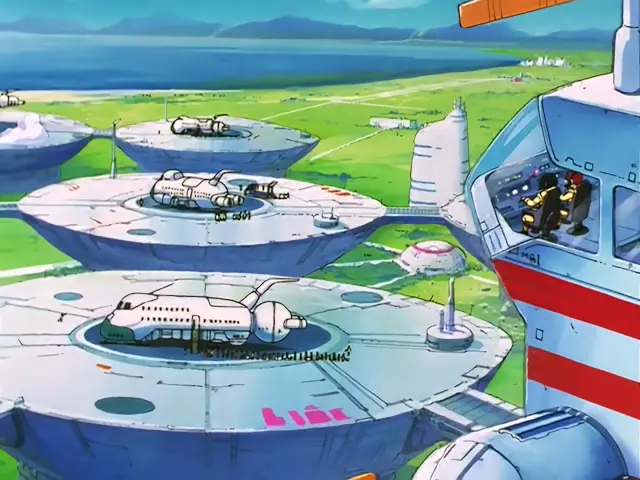 Baby se carga a toda la tripulación de un transbordador espacial en Dragon Ball GT.