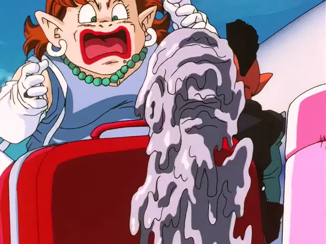 Baby se carga a toda la tripulación de un transbordador espacial en Dragon Ball GT.
