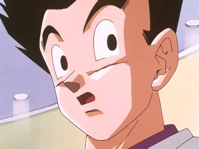 Vegeta se afeita el bigote en el episodio 25 de Dragon Ball GT