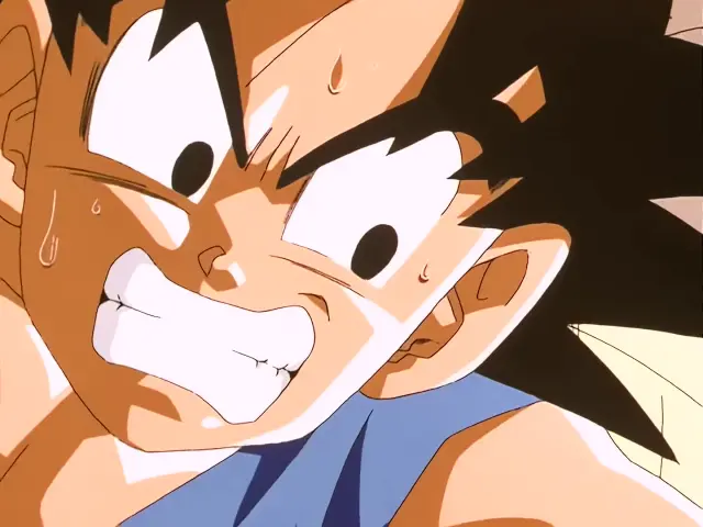 Vegeta se afeita el bigote en el episodio 25 de Dragon Ball GT