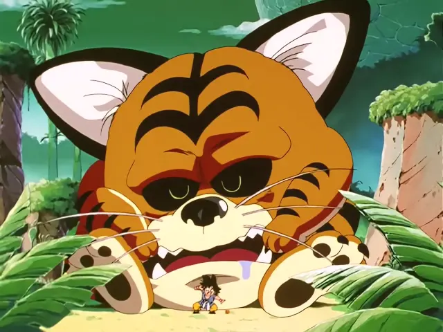 Vegeta se afeita el bigote en el episodio 25 de Dragon Ball GT