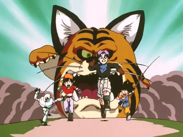 Vegeta se afeita el bigote en el episodio 25 de Dragon Ball GT