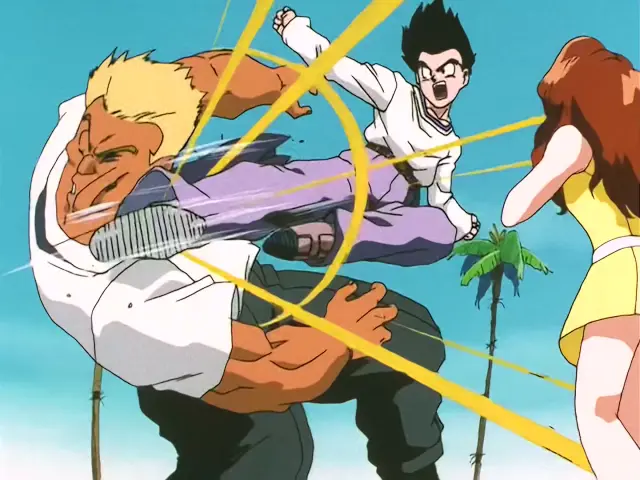 Goten se luce delante de su novia Pares frente a Baby