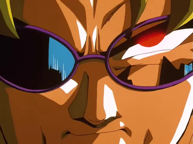 Baby aterroriza a la población destrozando el cuerpo de un ciudadano en el episodio 25 de Dragon Ball GT.