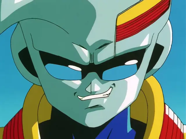 Baby aterroriza a la población destrozando el cuerpo de un ciudadano en el episodio 25 de Dragon Ball GT.