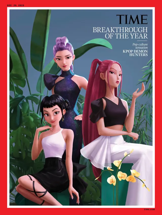 Portada de TIME para Las guerreras k-pop