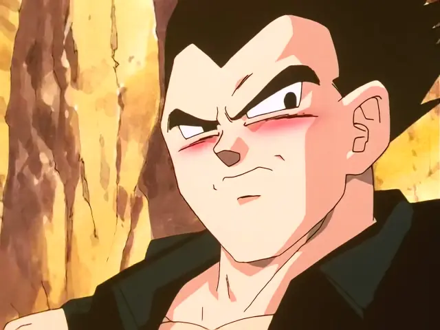 Vegeta y Bra son atacados por Gohan Baby en el episodio 27 de Dragon Ball GT