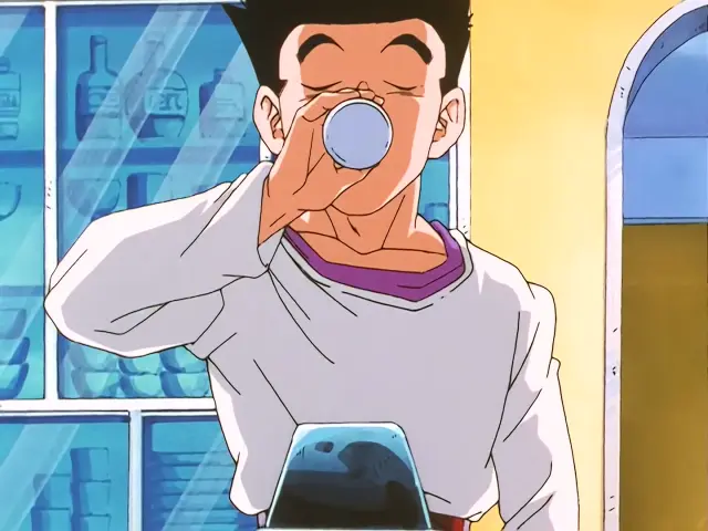 Vegeta y Bra son atacados por Gohan Baby en el episodio 27 de Dragon Ball GT