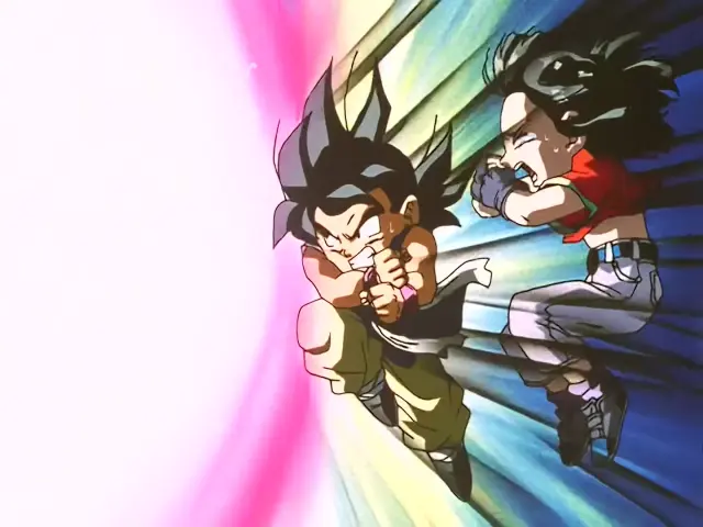 Gohan casi asesina a su hija Pan en el episodio 28 de Dragon Ball GT