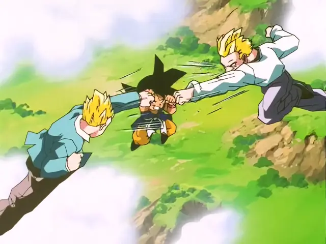 Gohan casi asesina a su hija Pan en el episodio 28 de Dragon Ball GT