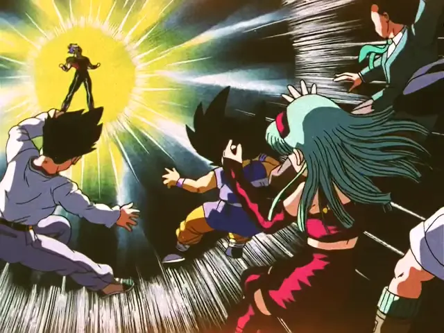 Goku Super Saiyan 3 no puede hacer nada contra Vegeta Baby en Dragon Ball GT