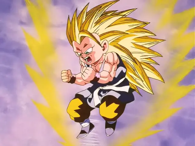 Goku Super Saiyan 3 no puede hacer nada contra Vegeta Baby en Dragon Ball GT