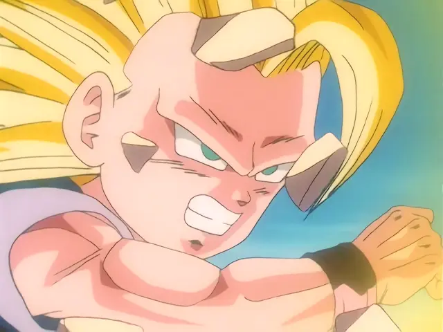Goku Super Saiyan 3 no puede hacer nada contra Vegeta Baby en Dragon Ball GT