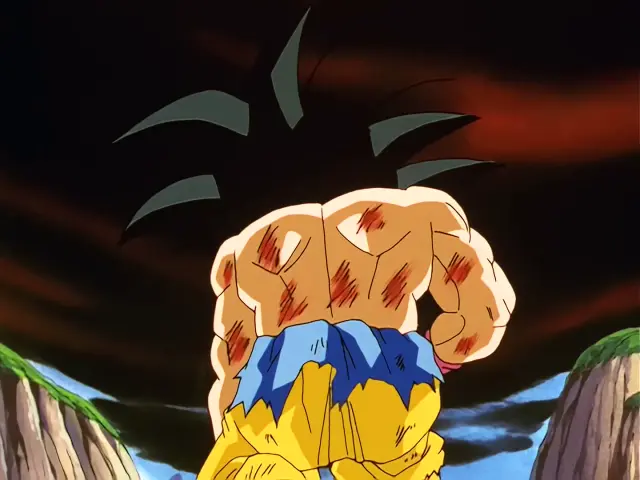 Vegeta Baby alcanza su forma final y derrota a Goku en Dragon Ball GT